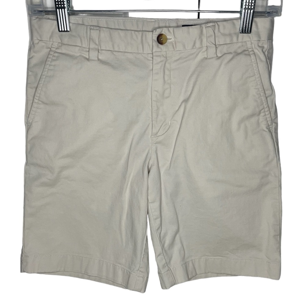 Vineyard Vines Boys Khaki/Tan Shorts. Flat Front, Adjustable Waist-Size 12